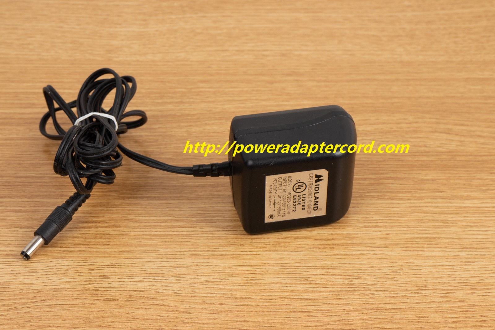 Brand NEW Midland MC202-1200500 12 V AC Adapter POWER SUPPLY - Free Shipping! - Click Image to Close